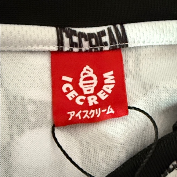 ICECREAM Stacker Mesh Soccer Jersey Black/White – Size M – NWT - Picture 6 of 7